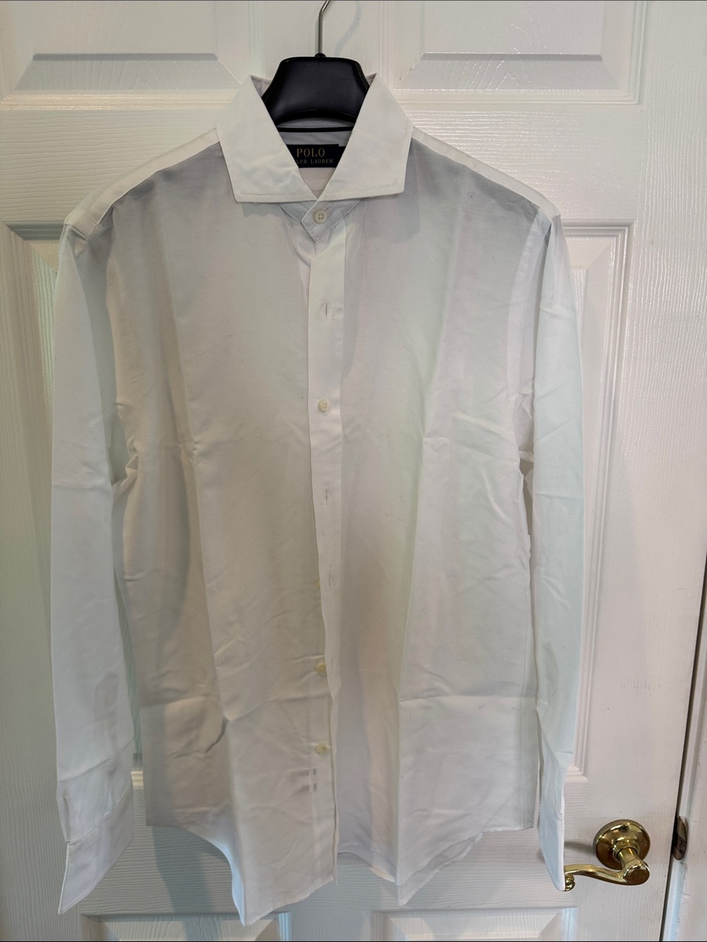 Polo by Ralph Lauren White Spread Collar Men's Dress Shirt